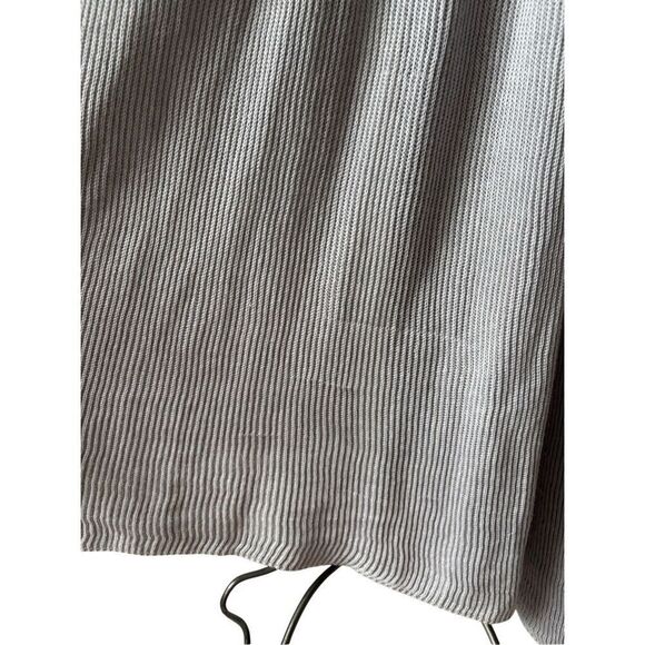 Free People Making Waves Cardigan Sweater size XS Gray Midi Linen Cotton - Picture 7 of 12